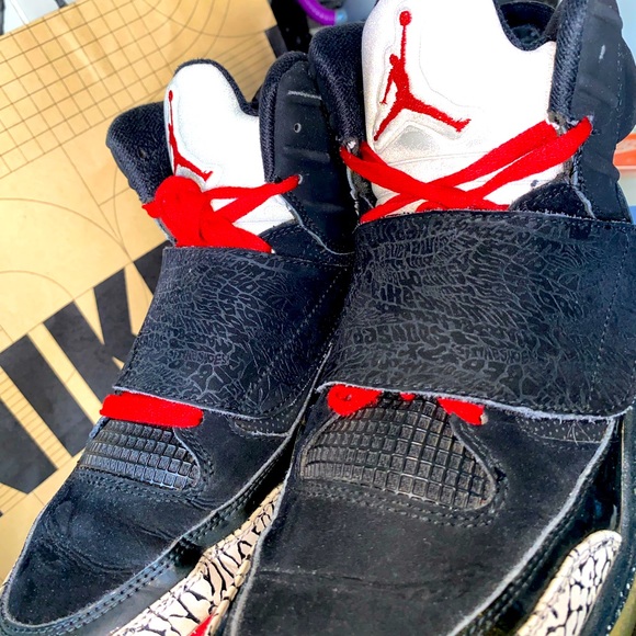 ๐ฅ Nike Air Jordan Son Of Mars Mid Low Bred Black Athletic Suede SZ 10!!!!! ๐ฑ - Picture 5 of 16